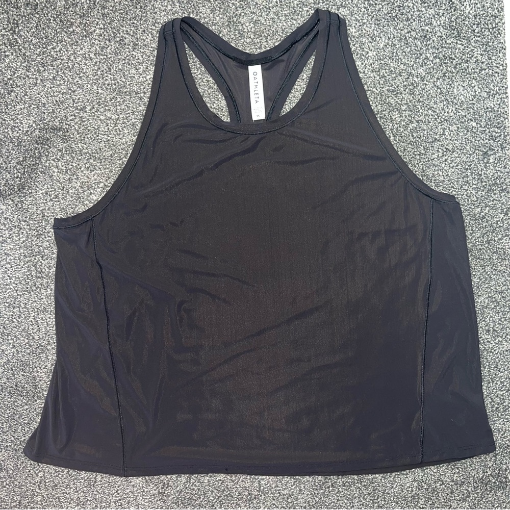 Athleta Black Racerback Workout Tank